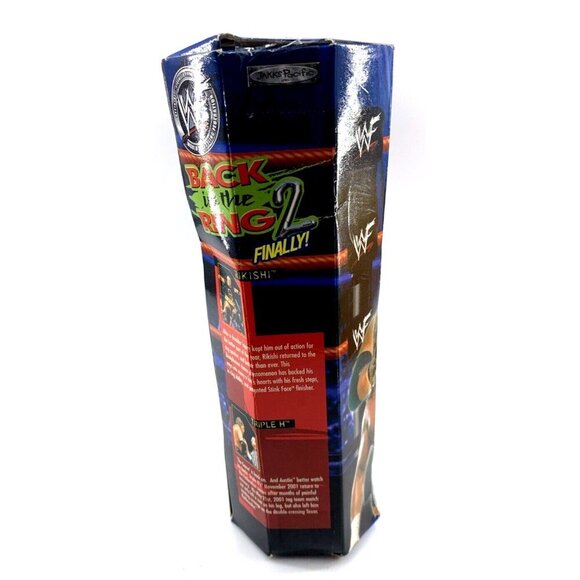 WWF Jakks Back in the Ring 2 Finally The Rock Triple H Rikishi Figure 2001 NIB - Picture 9 of 9